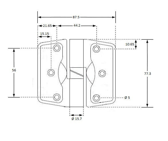 301 Gravity Hinge - Concealed Fix