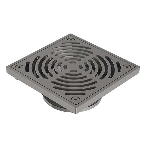 HeelGrate® Stainless Steel Floor Drain Grate Square 150x100 PVC/HDPE/CU Slip-In