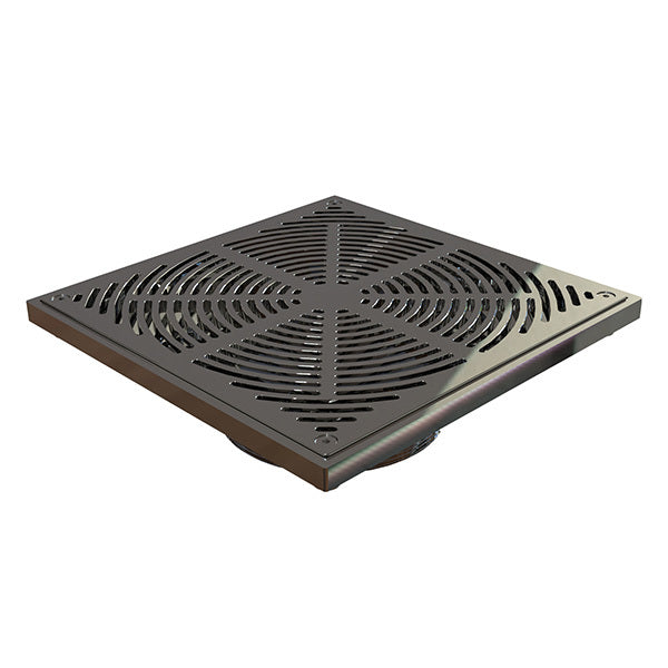 HeelGrate® Stainless Steel Floor Drain Grate Assembly Square 300x150BSP