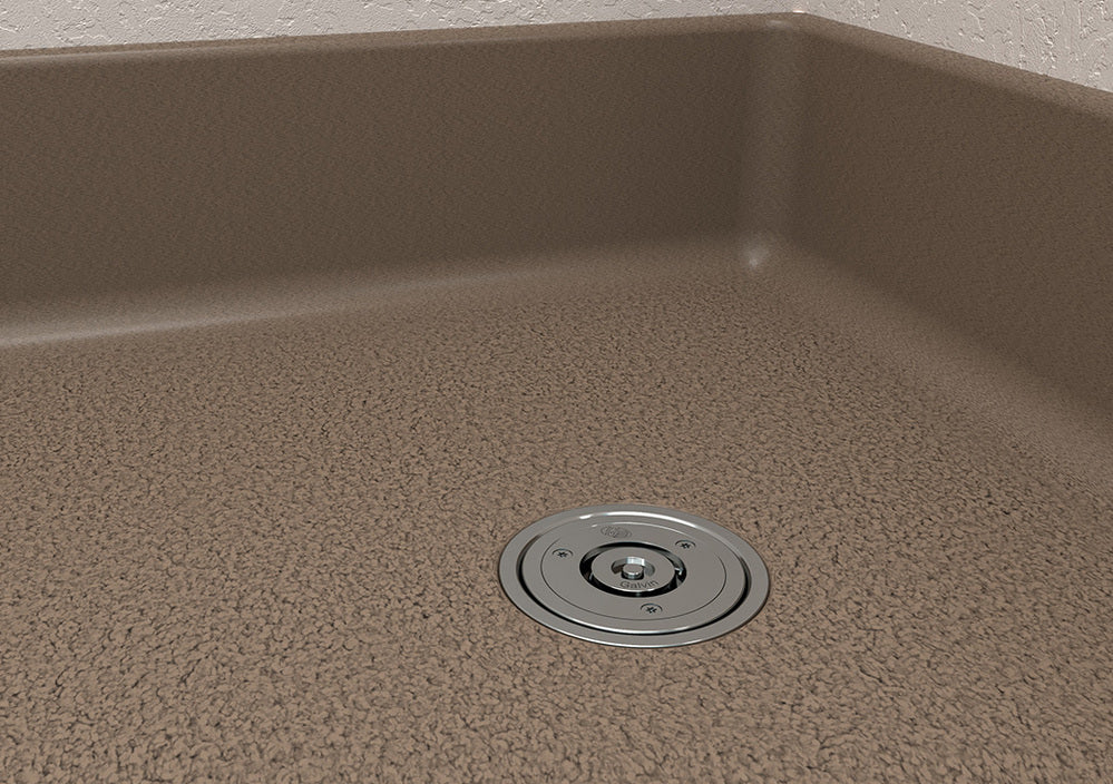 Safe-Cell® Polished SS316 (CRR) Prison Floor Drain Vinyl 100 x 80 BSP