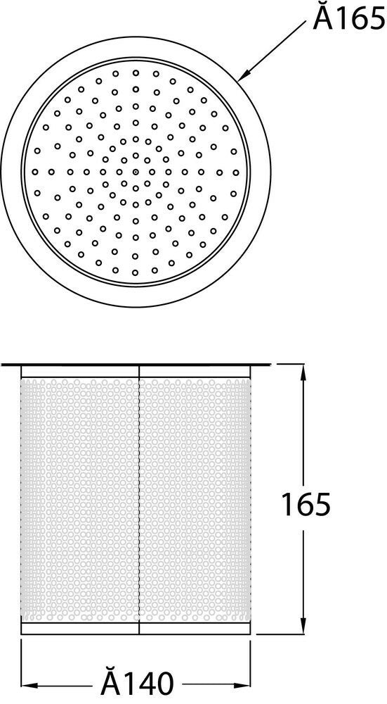 Stainless Steel Secondary Strainer Basket 150 Nom