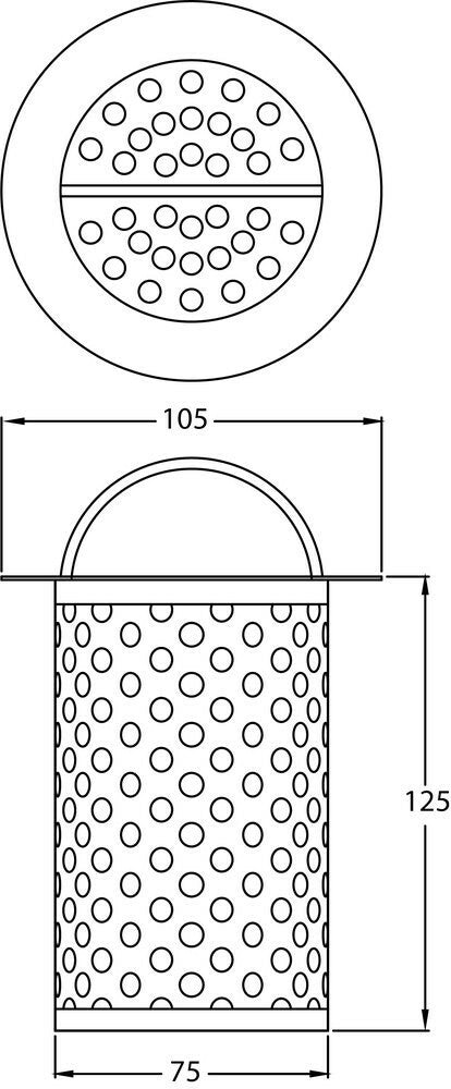 Stainless Steel Strainer Basket 100 Nom