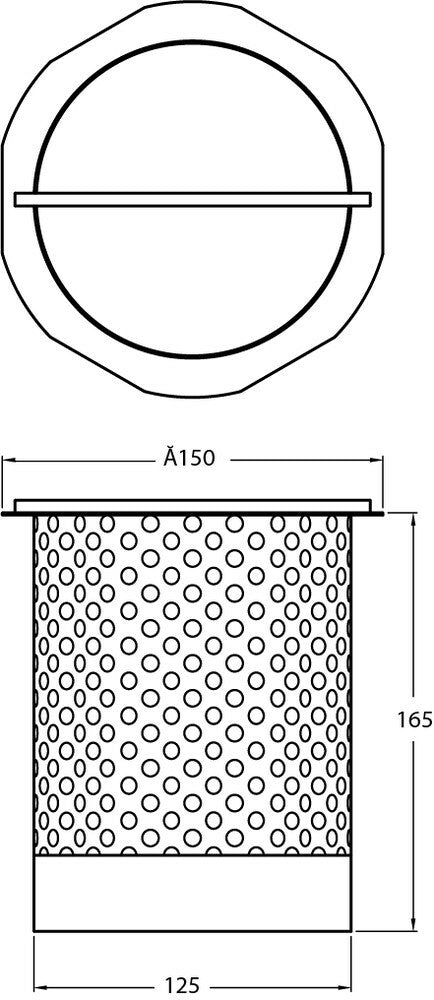 Stainless Steel Sediment Bucket 150 Nom