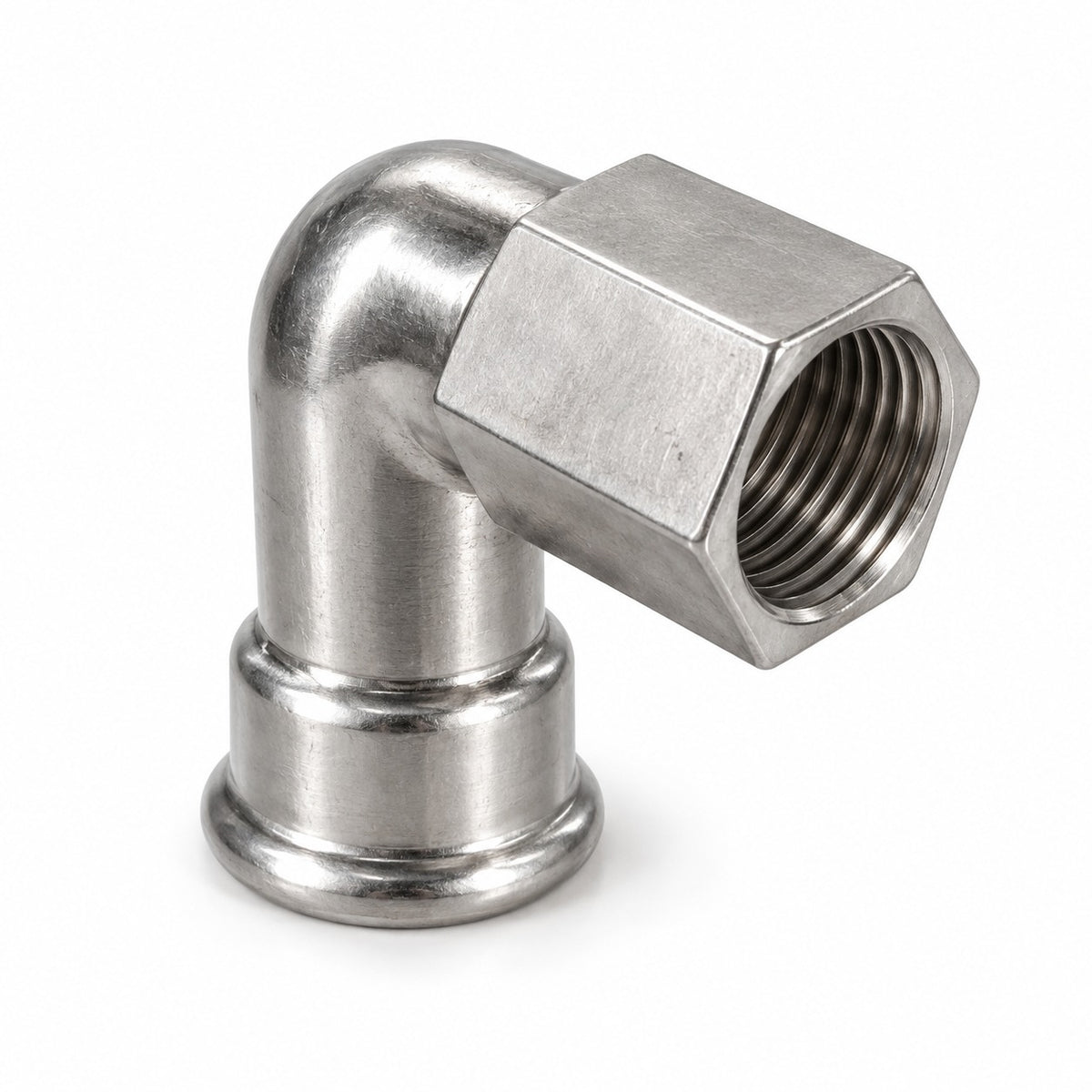 316 stainless steel press 90 degree bend female BSP