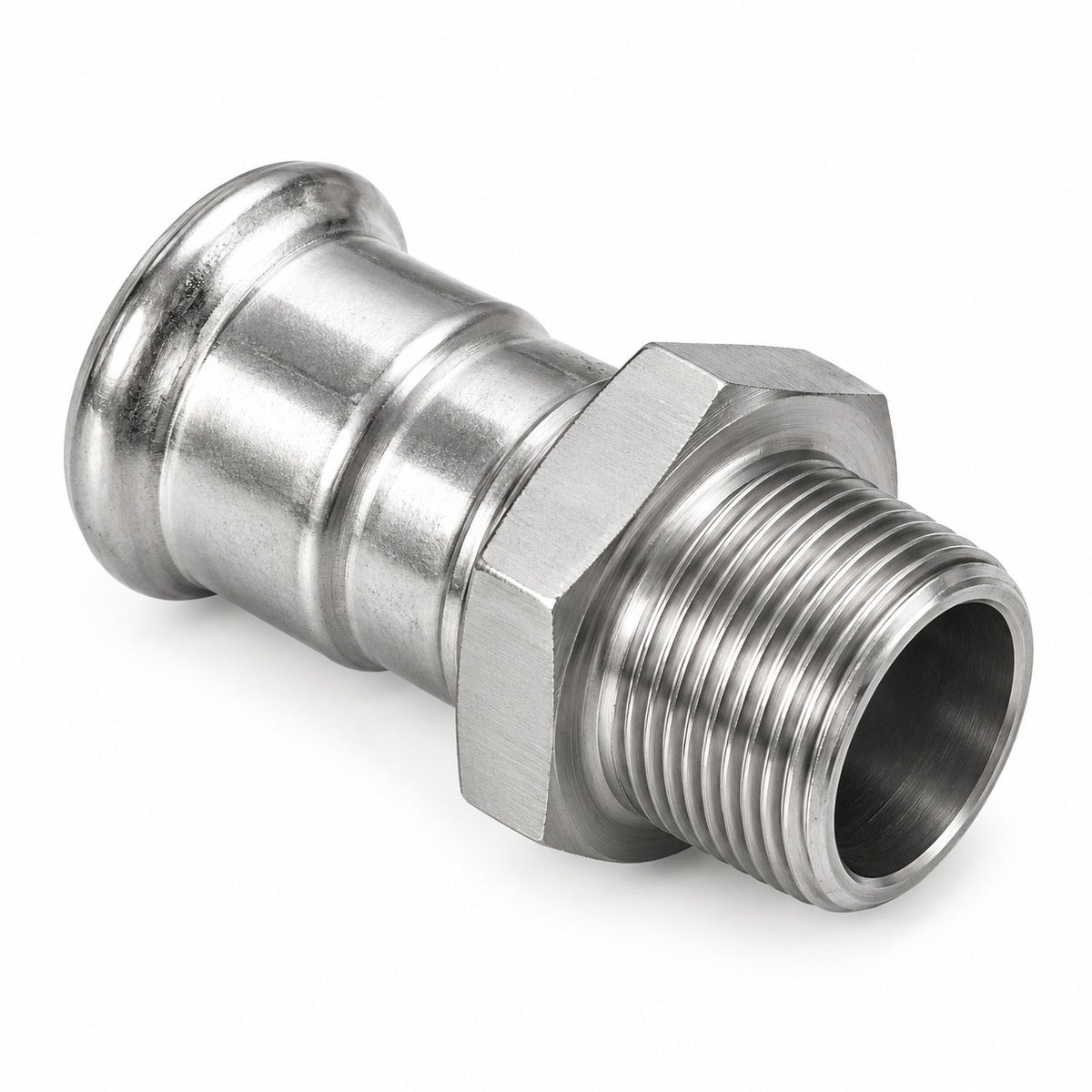 316 stainless steel press adaptor male BSP