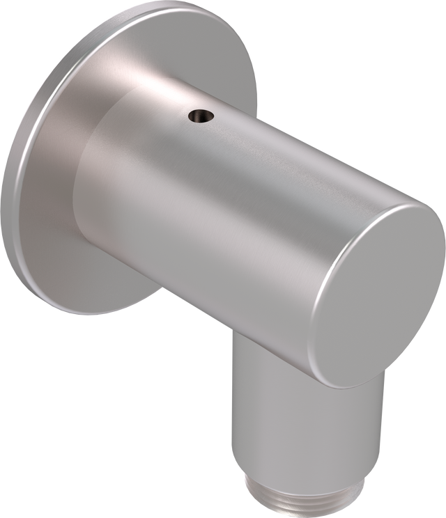 Wall Outlet Elbow with Dual Check Valve - With Wall Flange Brushed Nickel