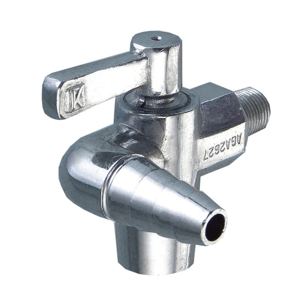 GalvinLab® Chrome Plated Brass Lab Lever Gas Tap - Right Hand R/Angle