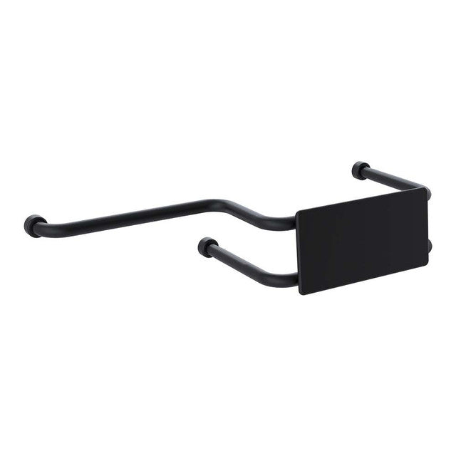 Hygienic Seal® Wall Mounted Backrest With Extensions Matte Black