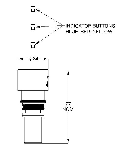 Ezy-Push® 316SS Lead Safe™ Timeflow Push Button Replacement Cartridge - 6 Sec