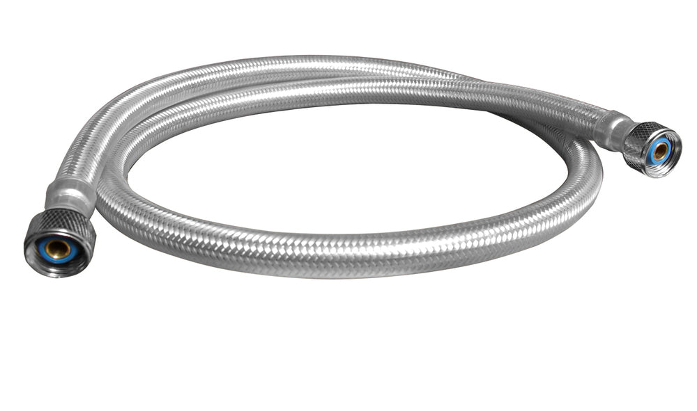 Ezy-Wash® Stainless Steel Slophopper Hose 10ID 1200 x 15 with Heat Shrink Coating