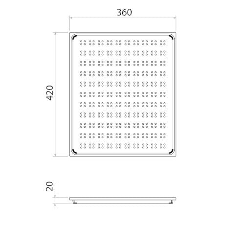 Compass Stainless Steel Drainer Tray
