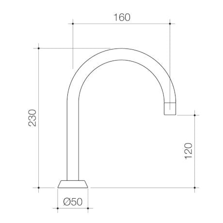 G Series+ Hob Sink Outlet - 160mm