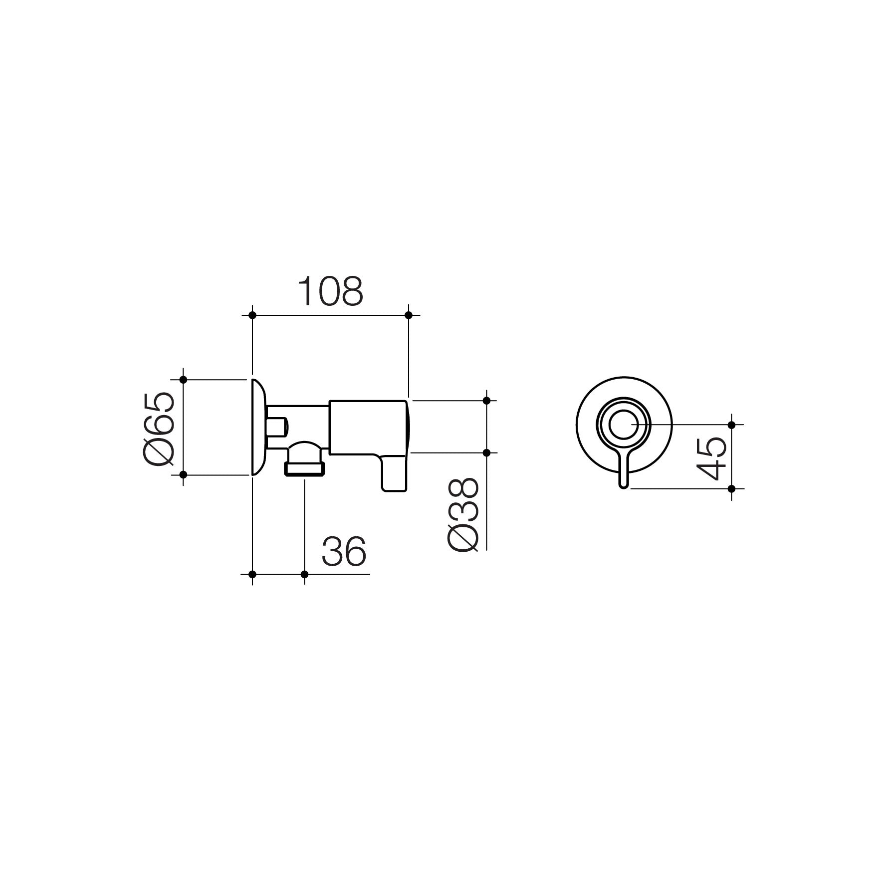 G Series+ Washing Machine Stop Tap (Lead Free)