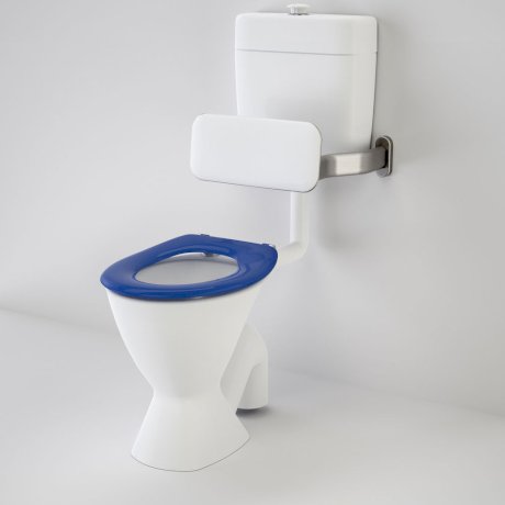 Care 100 V2 Connector (S Trap) Suite with Backrest and Caravelle Care Single Flap Seat - Sorrento Blue