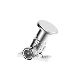 45 Degree Foot Valve Chrome - PRE ORDER MID JUNE