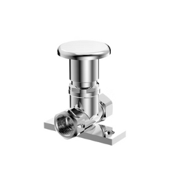 90 Degree Foot Valve Chrome - PRE ORDER MID JUNE