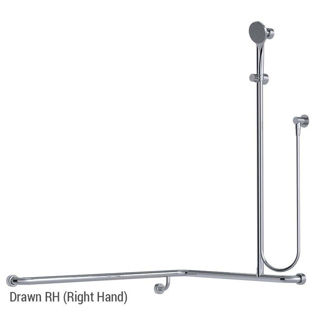 Hygienic Seal® Shower Kit 5 Chrome WELS 3 Star - 9L/min Right Hand