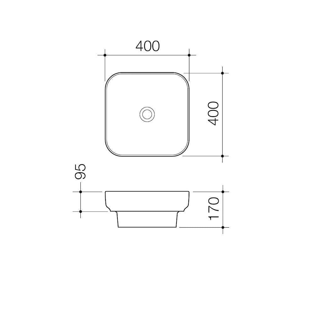 Tribute Square 400 Inset Basin NTH