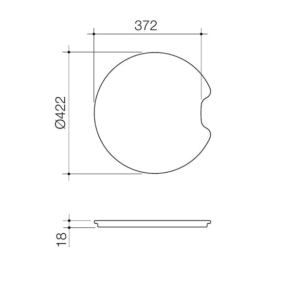 Luna Round Chopping Board