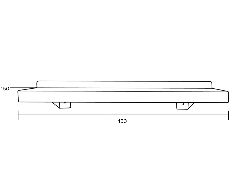 Changing Places Utility Shelves in Satin Stainless Steel