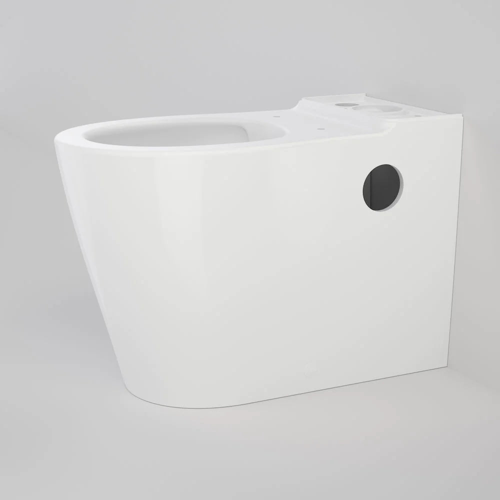 Care 660 Wall Faced Close Coupled Easy Height BE Pan with Armrest Holes GermGard®