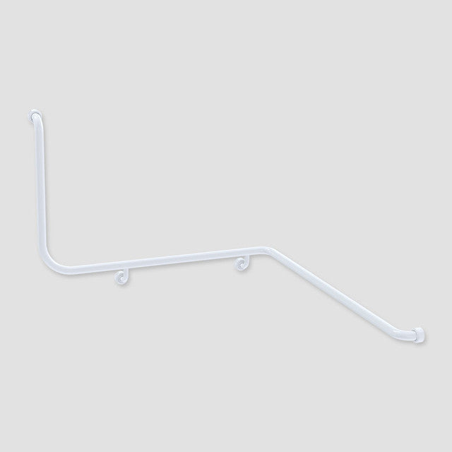 Hygienic Seal® Corner Grab Rail 1110mm x 1030mm x 600mm Antimicrobial White Right Hand