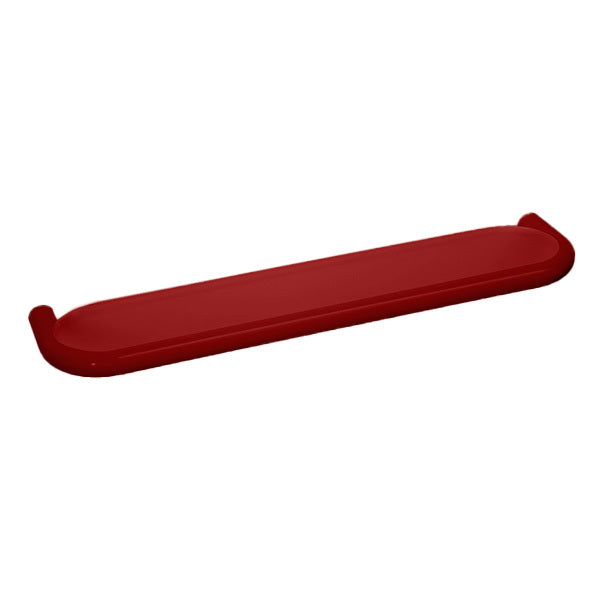HEWI Shelf with Insert in Opaque White, B=600mm - Ruby Red