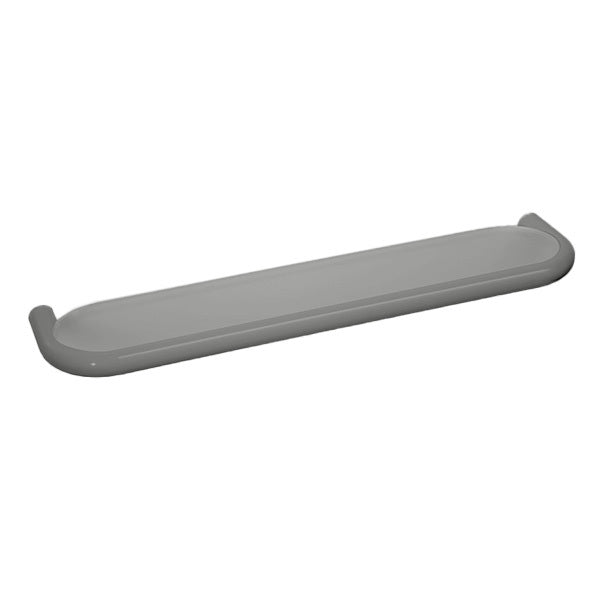 HEWI Shelf with Insert in Opaque White, B=600mm - Stone Grey