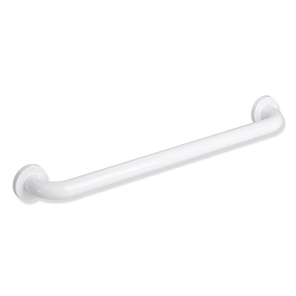 HEWI Towel Holder A=800mm DIA=33mm with Rose Fixing - Signal White