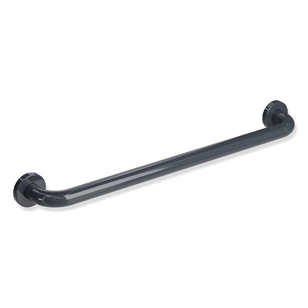 HEWI Towel Holder A=1000mm DIA=33mm with Rose Fixing - Anthracite Grey