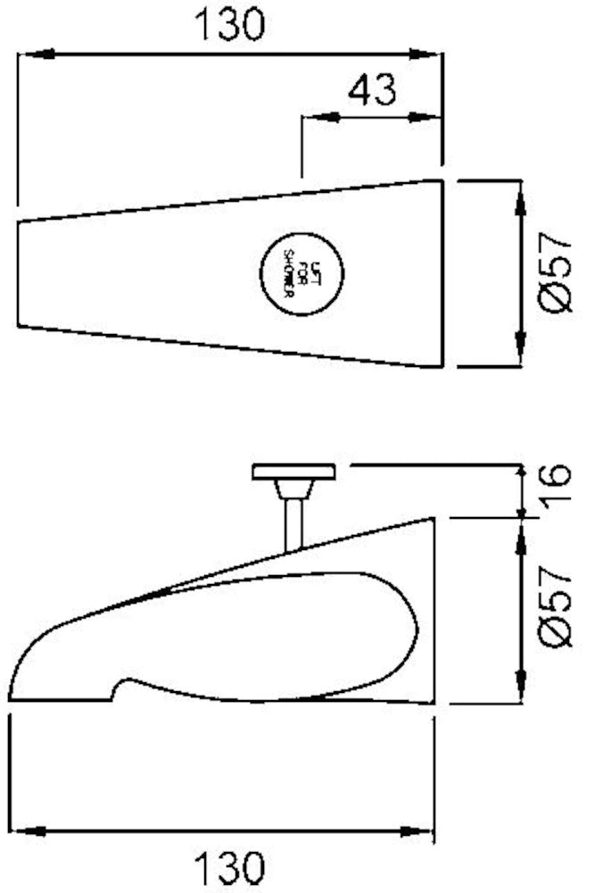 Spouts Economy Reverse Flow Bath/shower Diverter