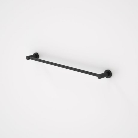 Cosmo Metal Single Towel Rail Black 630mm