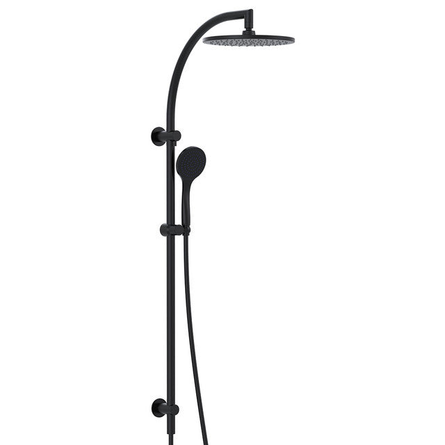 Cosmic Twin Waters™ Swan Neck - Top Inlet Matte Black Streamjet™