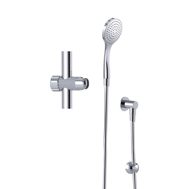 Glide Slide Shower Kit with Hose Restrictor Bracket Chrome Streamjet™ WELS 3 Star - 9L/min