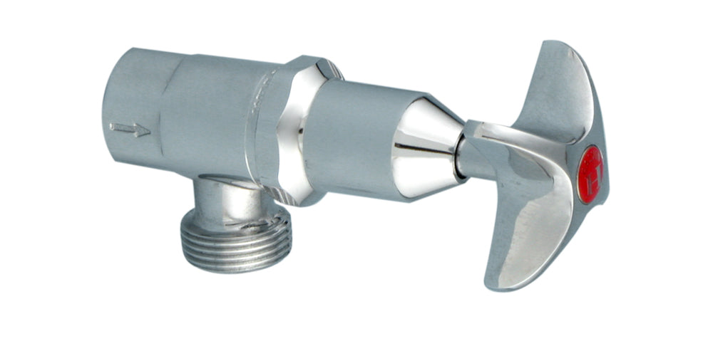 Vandal Resistant Chrome Plated Brass J/V Washing Machine Tap Hot