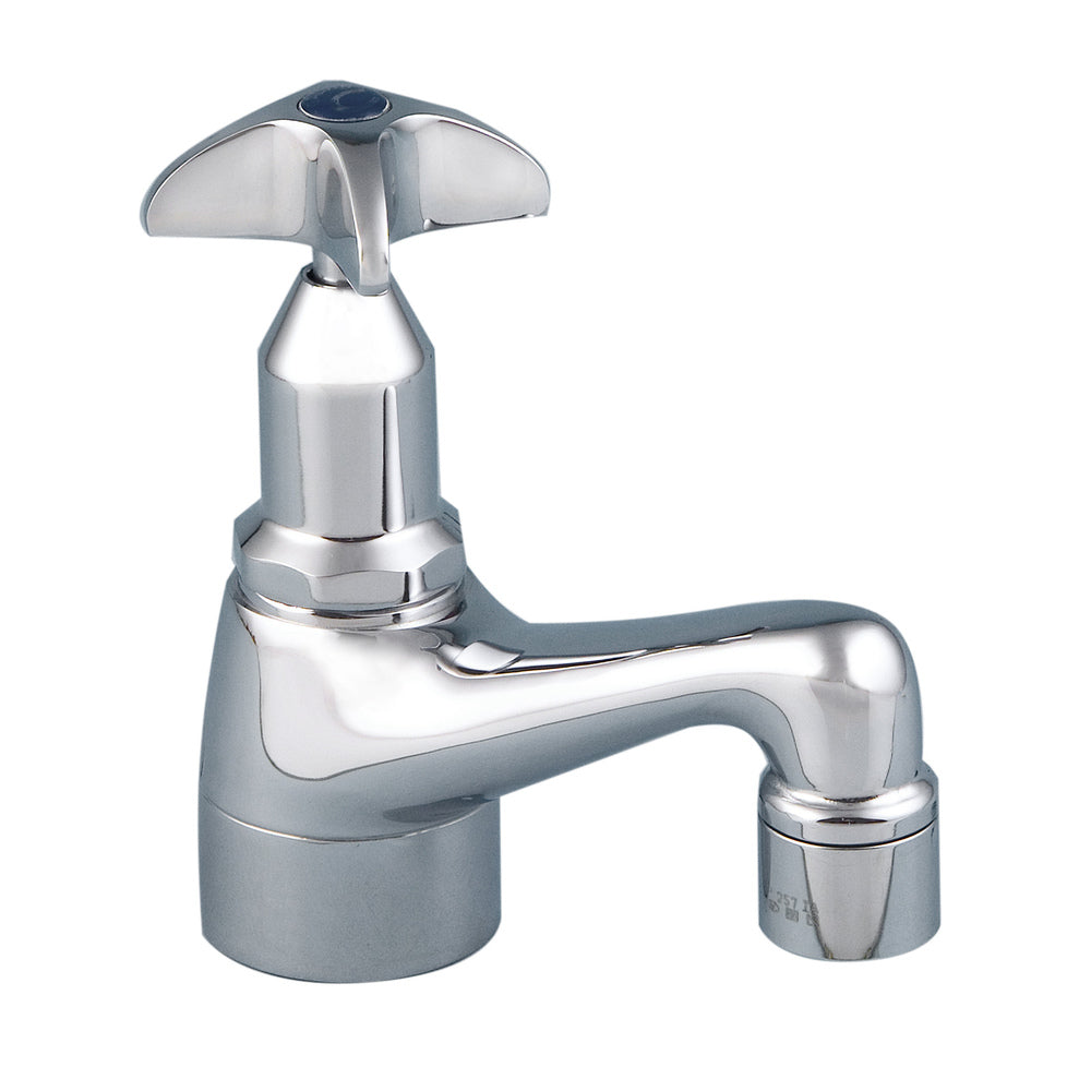 Vandal Resistant Chrome Plated Brass J/V Pillar Tap Aerated (Raised) Cold