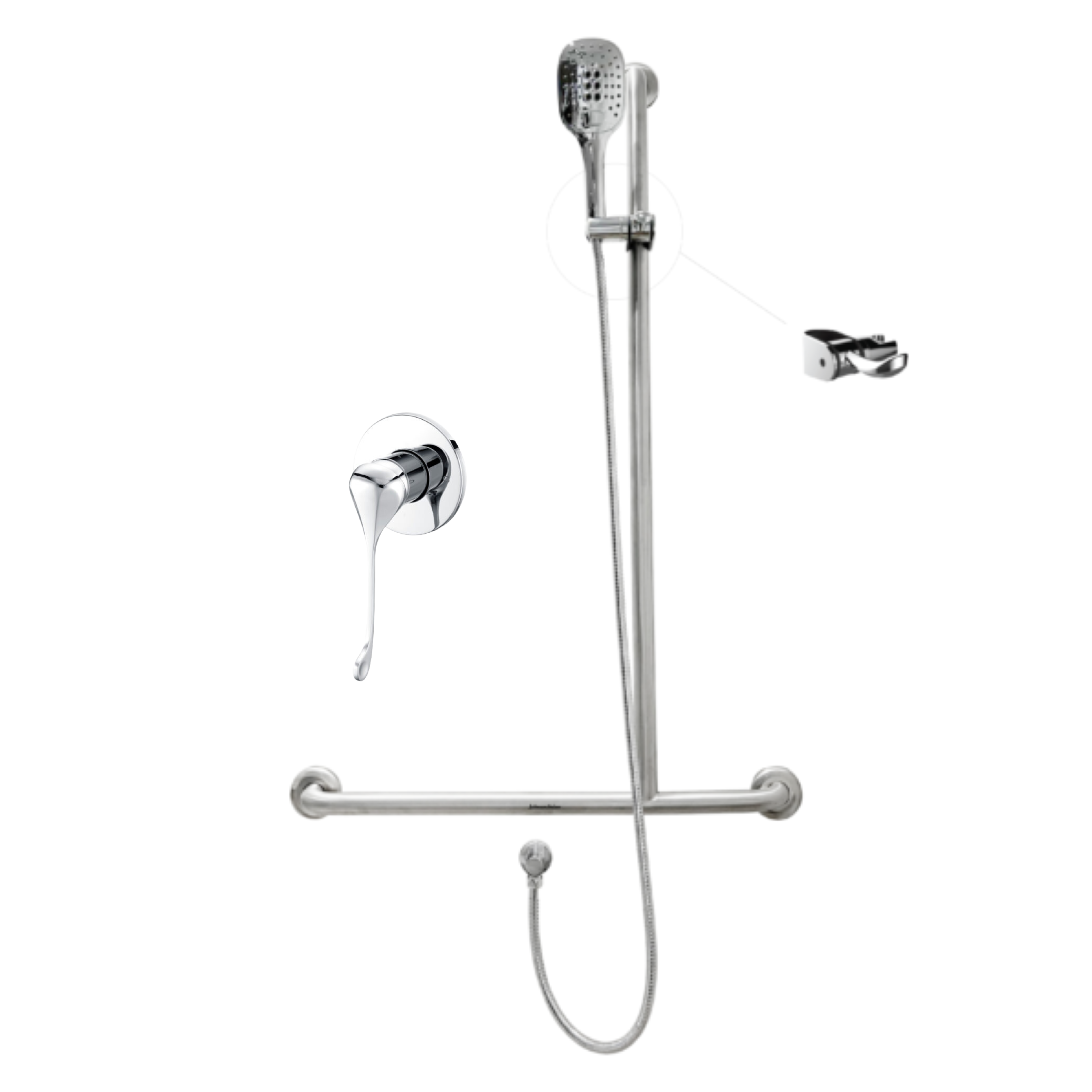 Right Hand Assisted Living Shower Kit