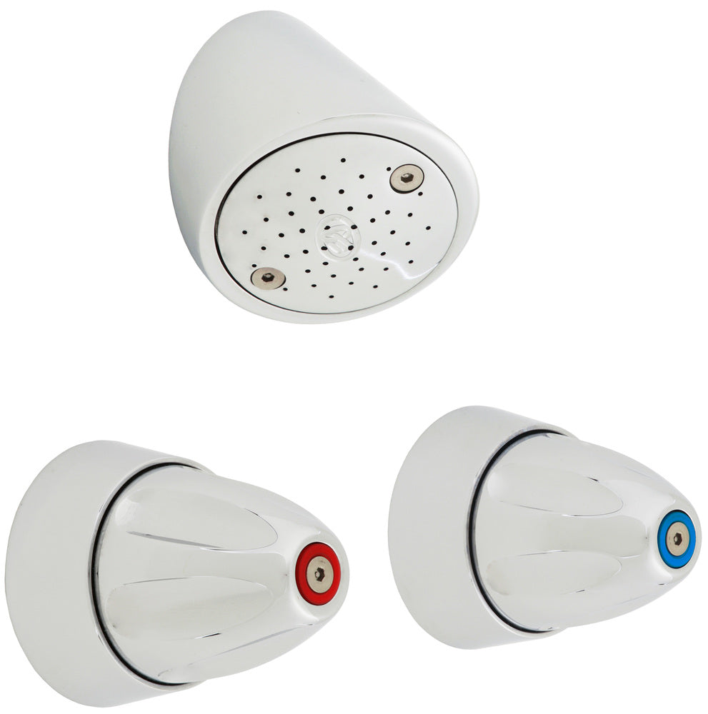 GalvinCare® CP-BS Prison Multi-Grip Shower Set Complete with Vandal Resistant Shower