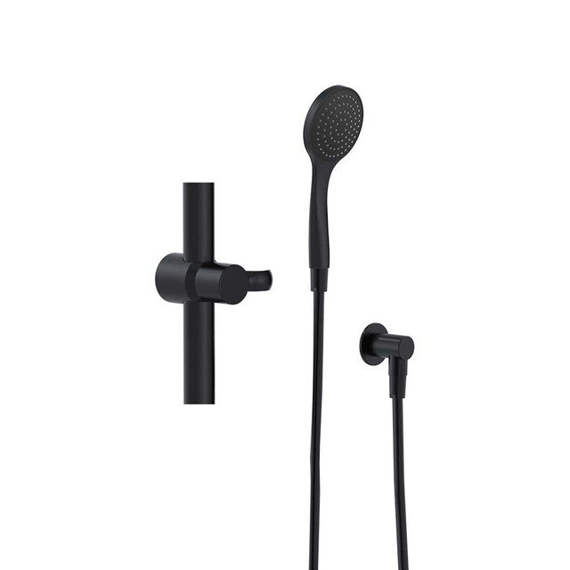 Friction Slide Shower Kit Matte Black Streamjet™ WELS 4 Star - 7.5L/min