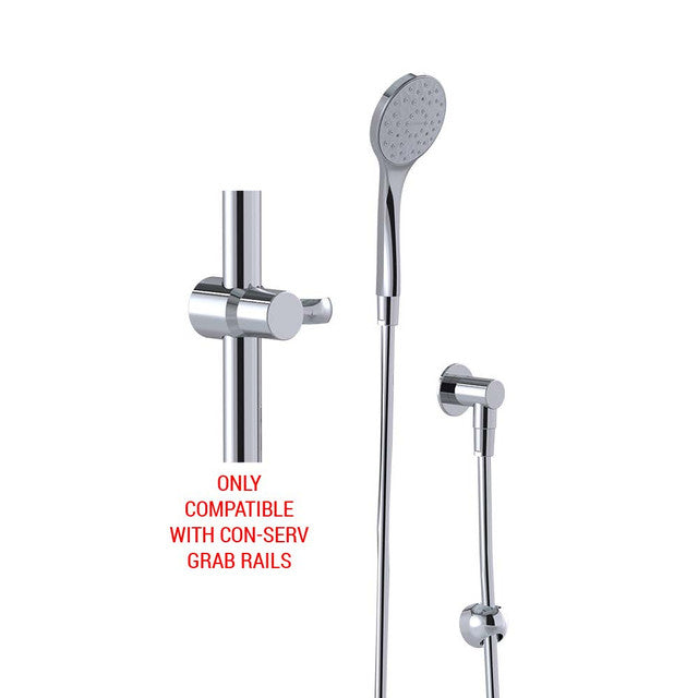 Hoscare® Friction Slide Shower Kit With Hose Restrictor Bracket Chrome WELS 5 Star - 6L/min