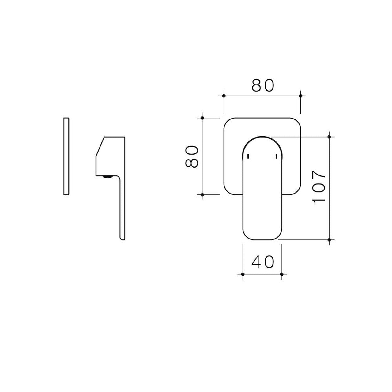 Luna Bath/Shower Mixer Trim Kit Brushed Nickel