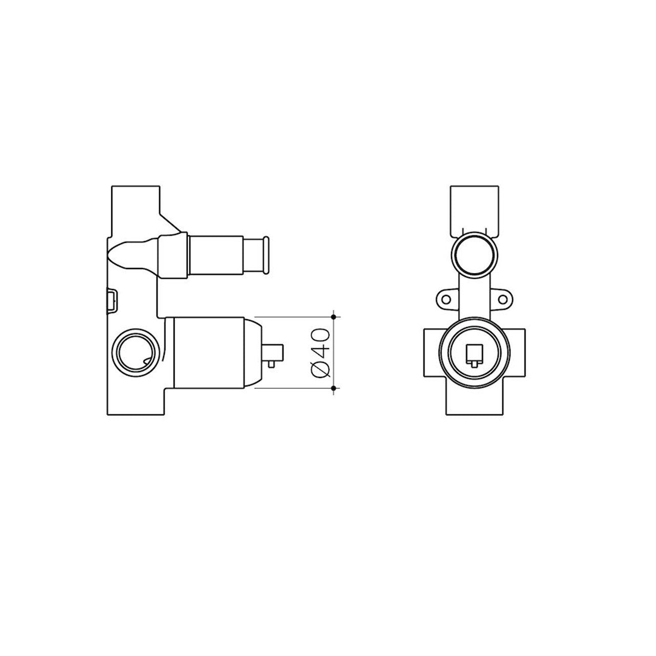 Luna Bath/shower Mixer with Diverter Body Kit Brushed Brass