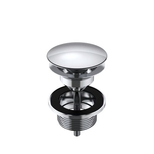 Plug & Waste Covered 32-40mm Chrome