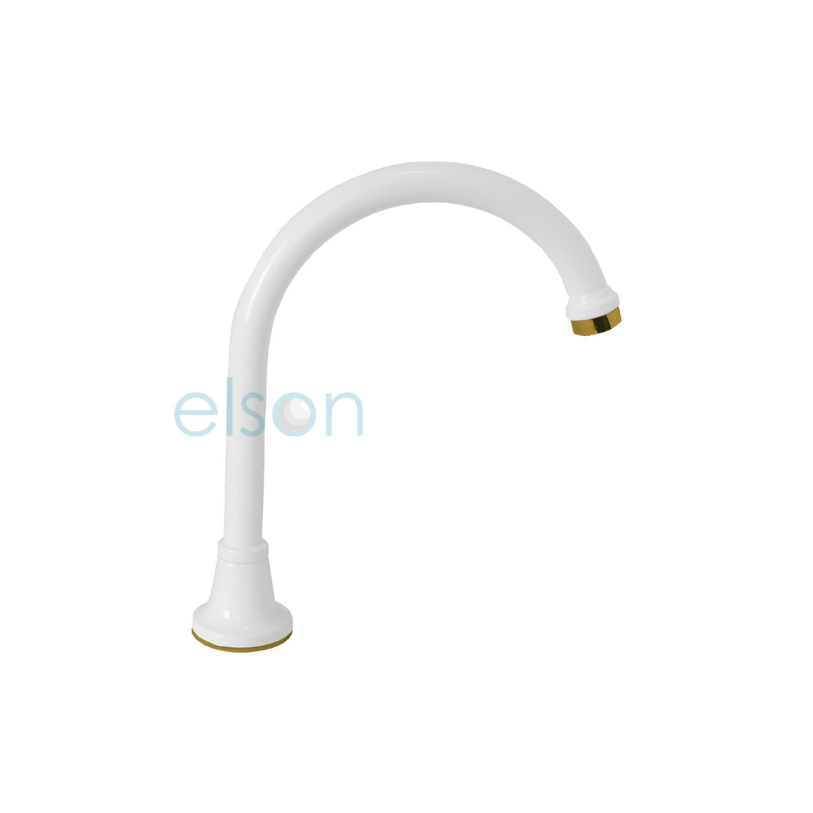 HOB SPA/SINK SPOUT WHITE & GOLD WELS 4 STAR
