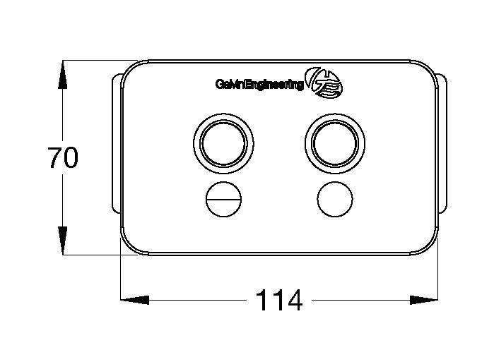 Flowmatic® Prison Ducted Face Plate for Dual Flush Pan 24v AC