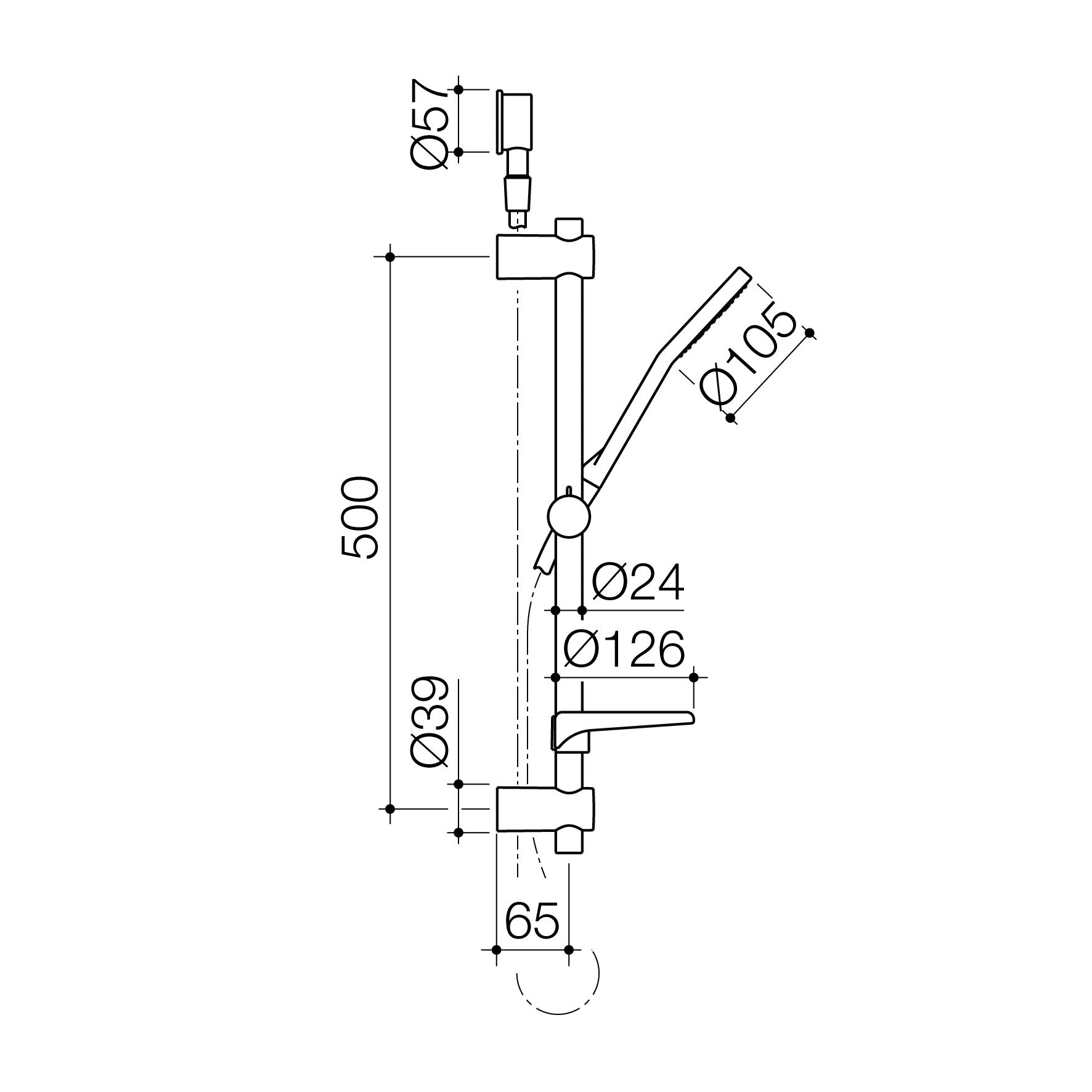 Ecco Aquasoft Rail Shower