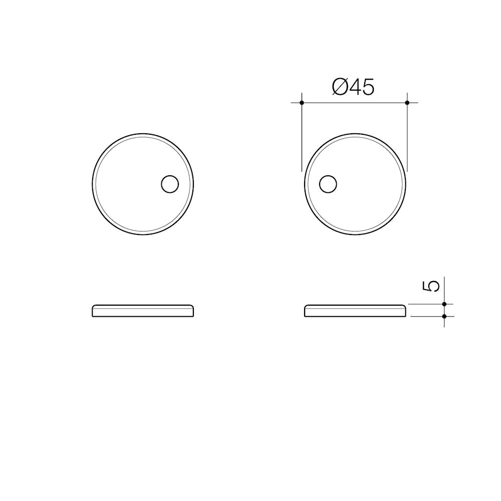 Urbane II Toilet Seat Hinge Caps - Gunmetal