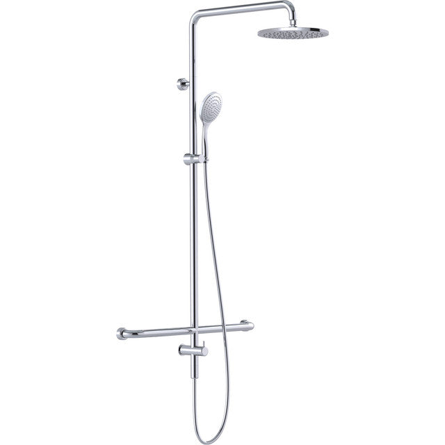 Linear Twin Waters™ Inverted "T" Chrome Streamjet™ XL Arm Length 650mm Middle Fix Bottom Inlet