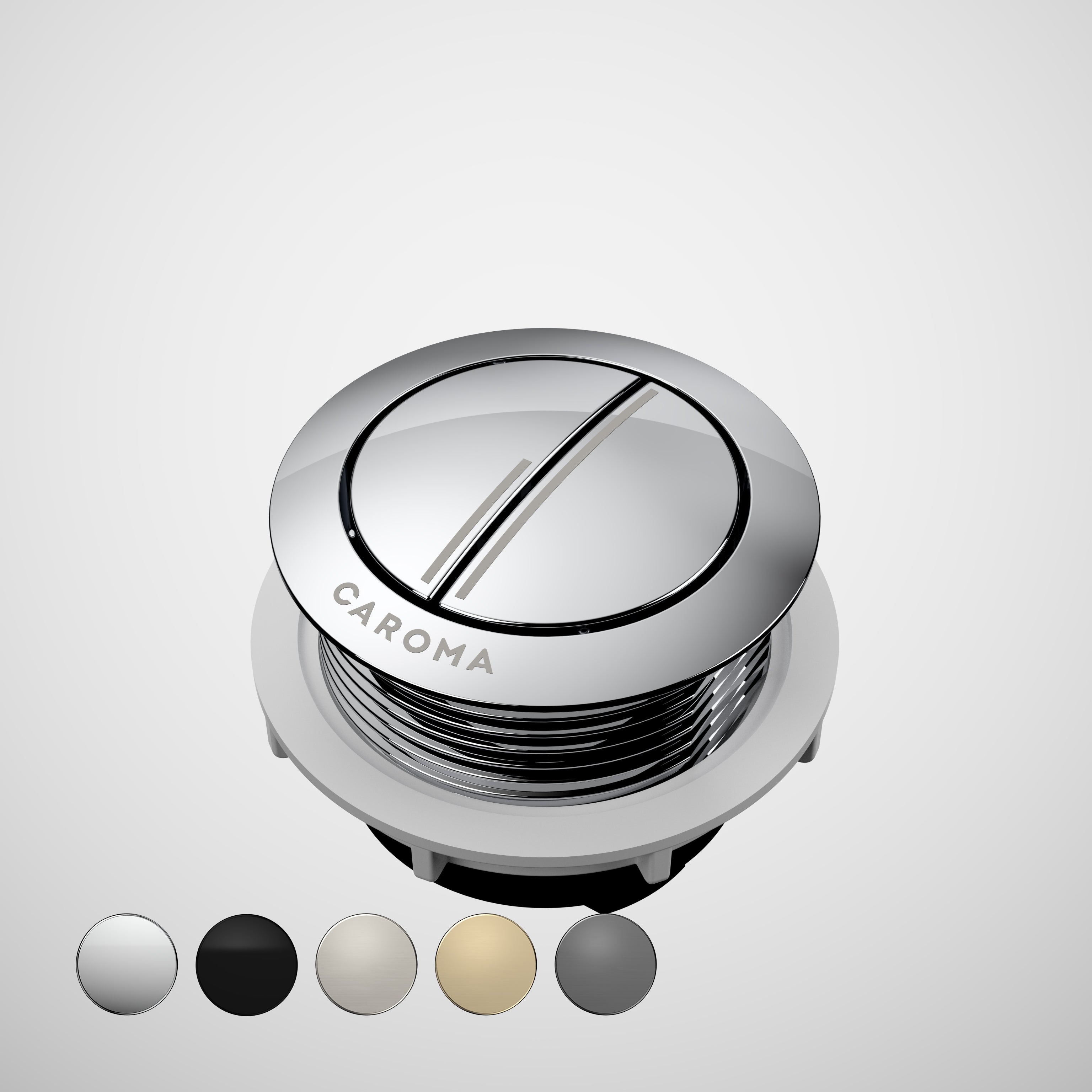 Urbane II Wall Faced Close Coupled Flush Button - Chrome