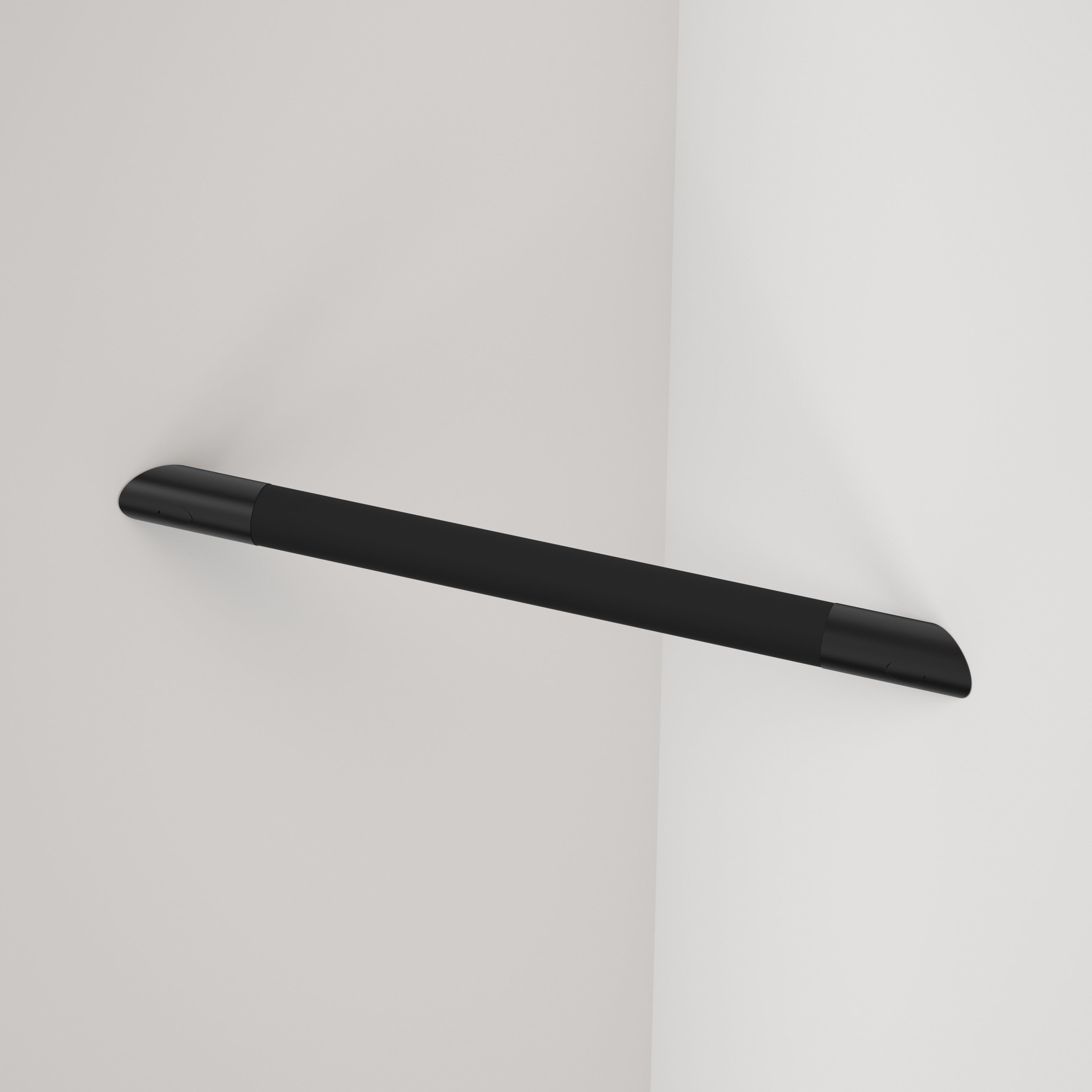 Opal Support Corner Shower Support Rail - Matte Black